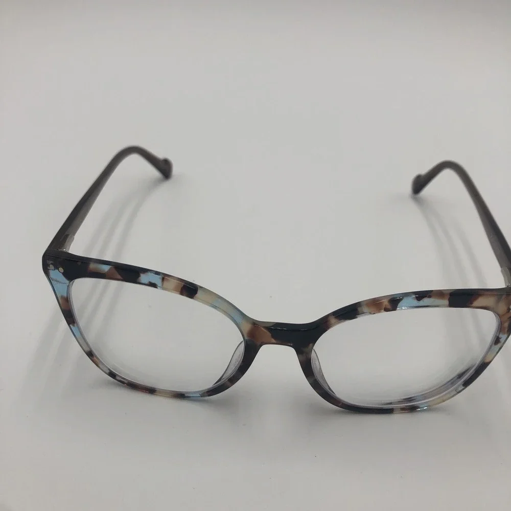 Womens Eyeglasses Frames Zenni 4427339 Optical Blue Brown‎ Tortoise Shell Preown